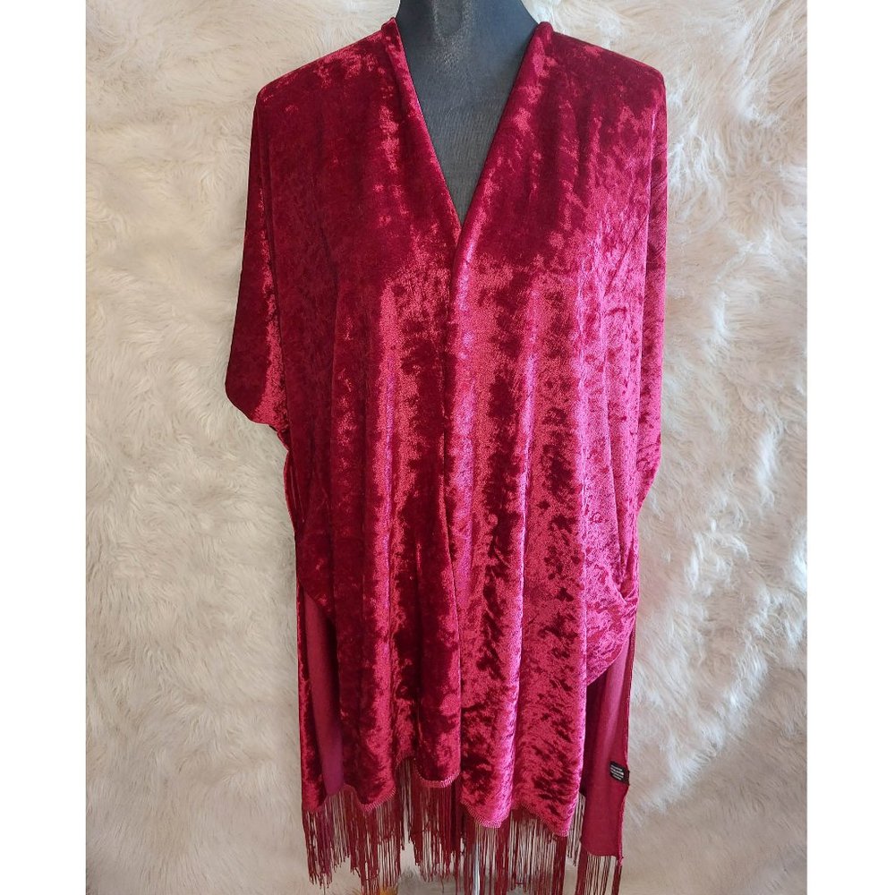 Cherie Bliss Women's Red Velvet Crochet one size